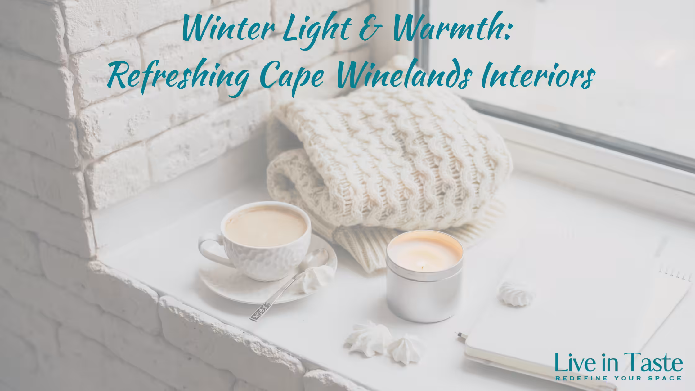 35 Winter Light & Warmth: Refreshing Cape Winelands Interiors with a window and towel and coffee