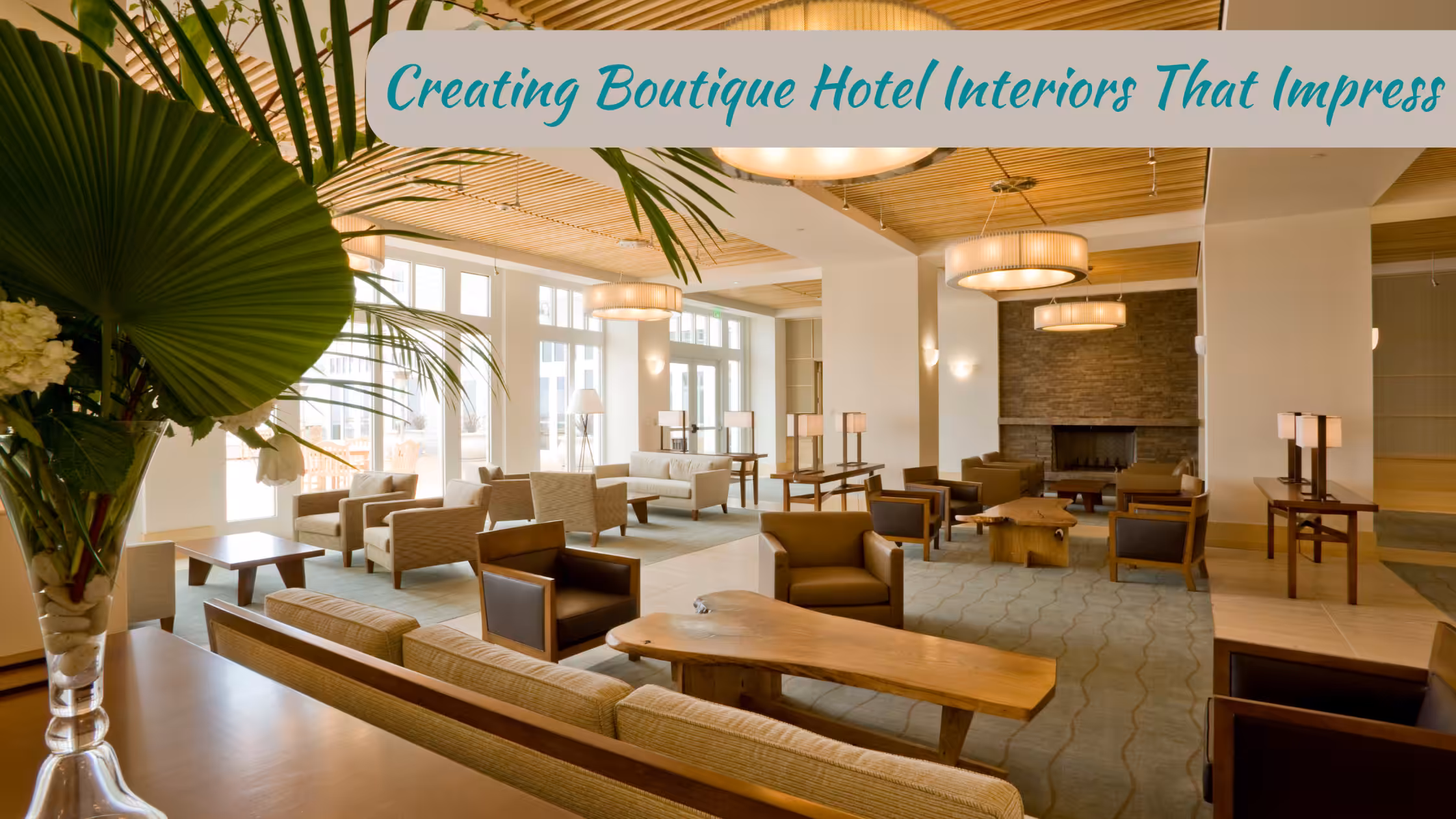 5 Creating Boutique Hotel Interiors That Impress with a hotel seating area